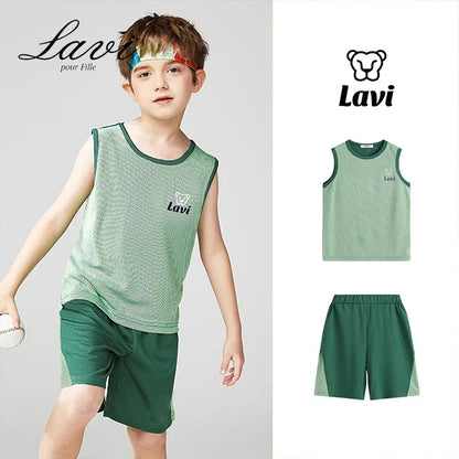 Boys Sports Suit Tank Top Set Boys' Combination Set